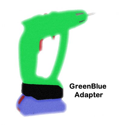 adapter BOSCH profi BOSCH hobby Green Blue Adapter